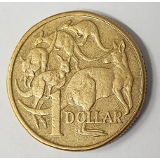 AUSTRALIA 1994 . ONE 1 DOLLAR COIN . ERROR . UNEVEN PLANCHET 